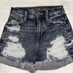 AE stretch jean shorts